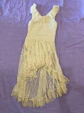 Dance Costume High-Low Dress, built in leotard